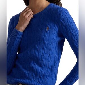 Polo by Ralph Lauren Blue Cable Knit Sweater